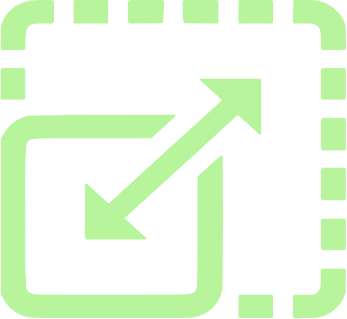 AI image upscaler icon